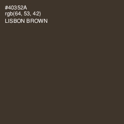 #40352A - Lisbon Brown Color Image